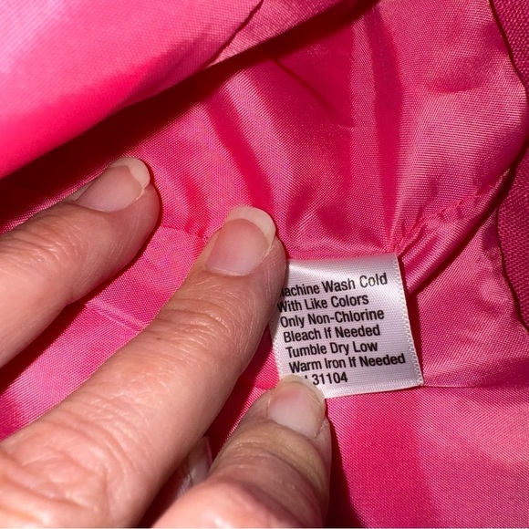 Kim Rogers Linen Jacket Pink Ruffle Trim Cropped Sz S - Picture 13 of 15